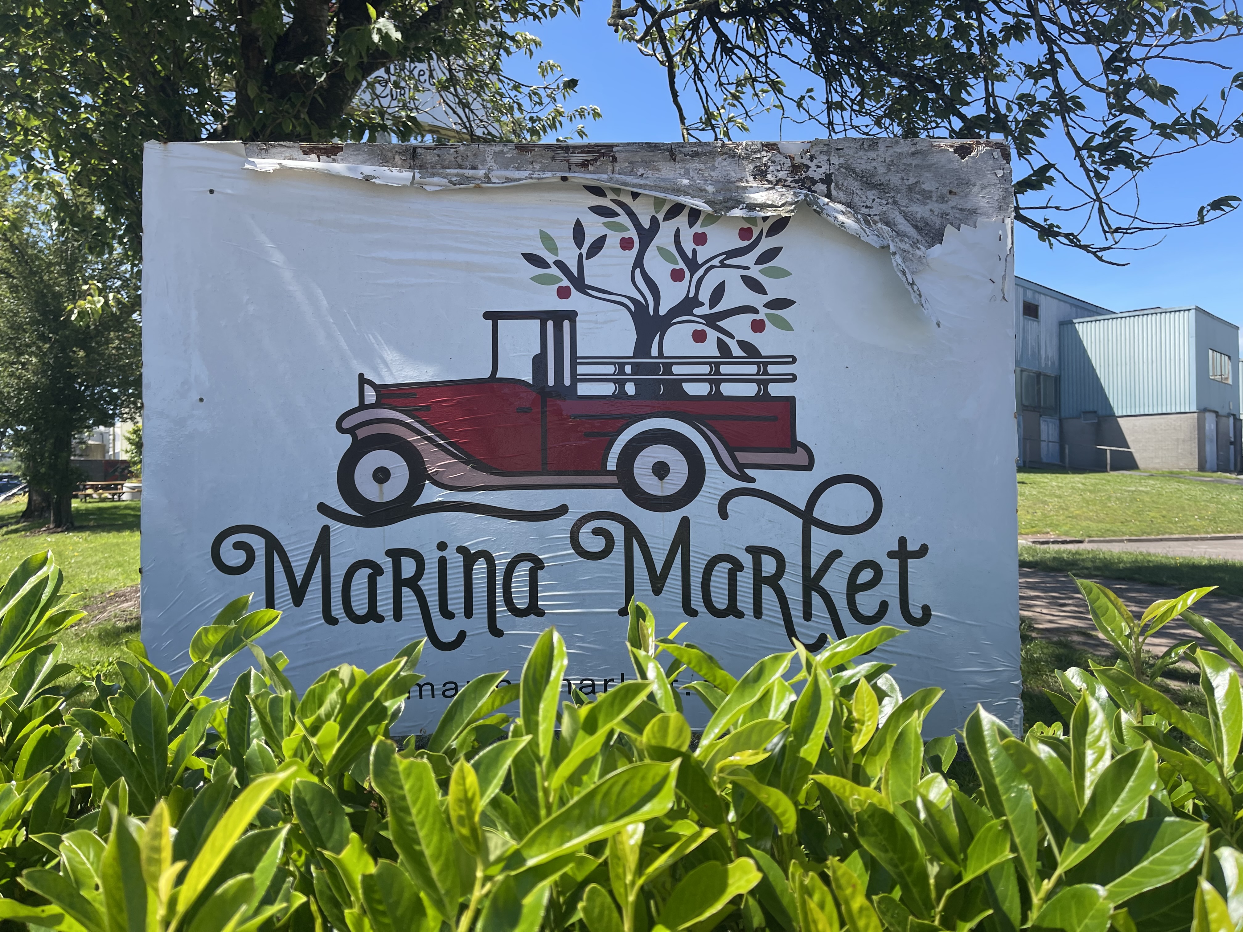 The Marina Market in Cork, where the Manna drone delivery hub operates over surrounding residential communities.
